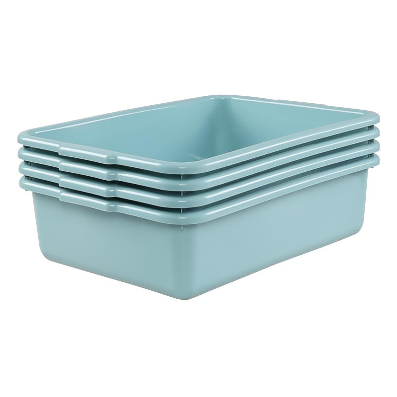 Jekiyo 4 Packs 13 L Commercial Bus Tub, Plastic Dishpan Washing Basin - Image 4